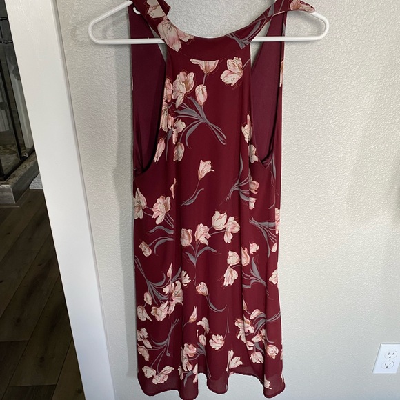 Red floral dress - Picture 1 of 5